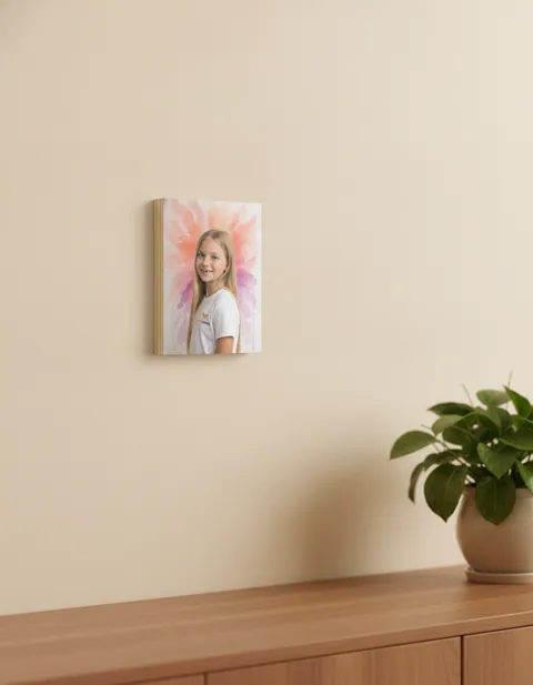Painel de Madeira com Foto Ampliada 15x21