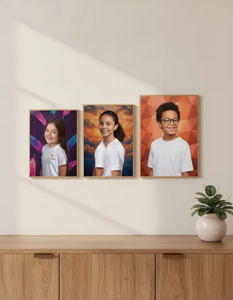 Painel de Madeira com Foto Ampliada 28x35 / 30x40 / 30x45