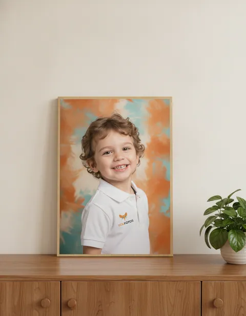 Painel de Madeira com Foto Ampliada 50x70